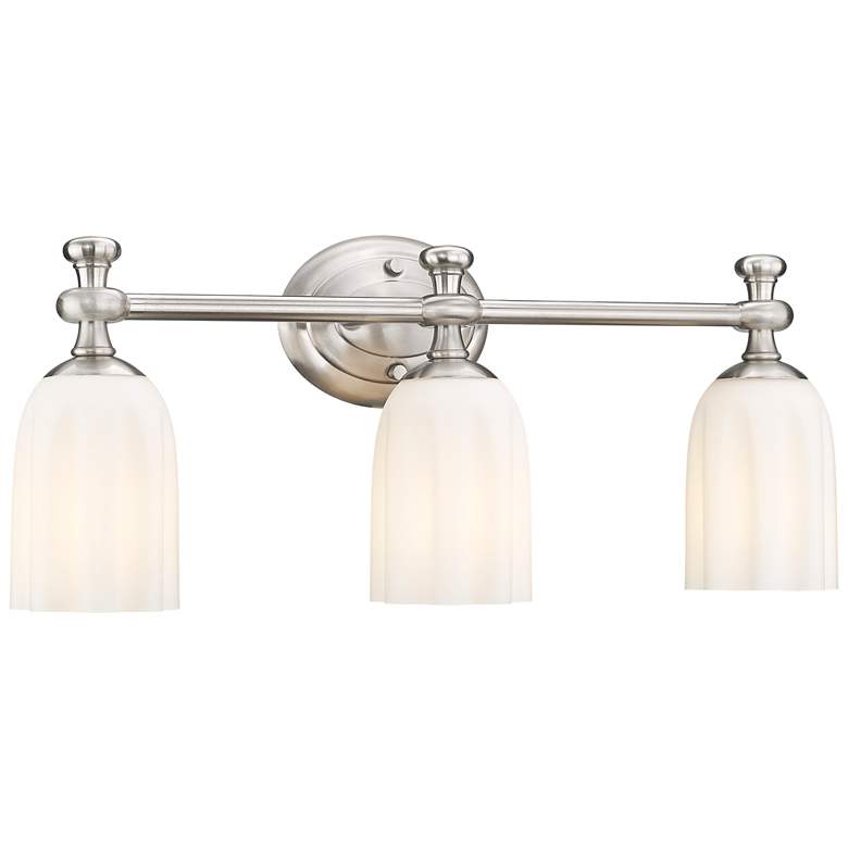 Image 1 Orion by Z-Lite Brushed Nickel 22 inch 3 Light Vanity