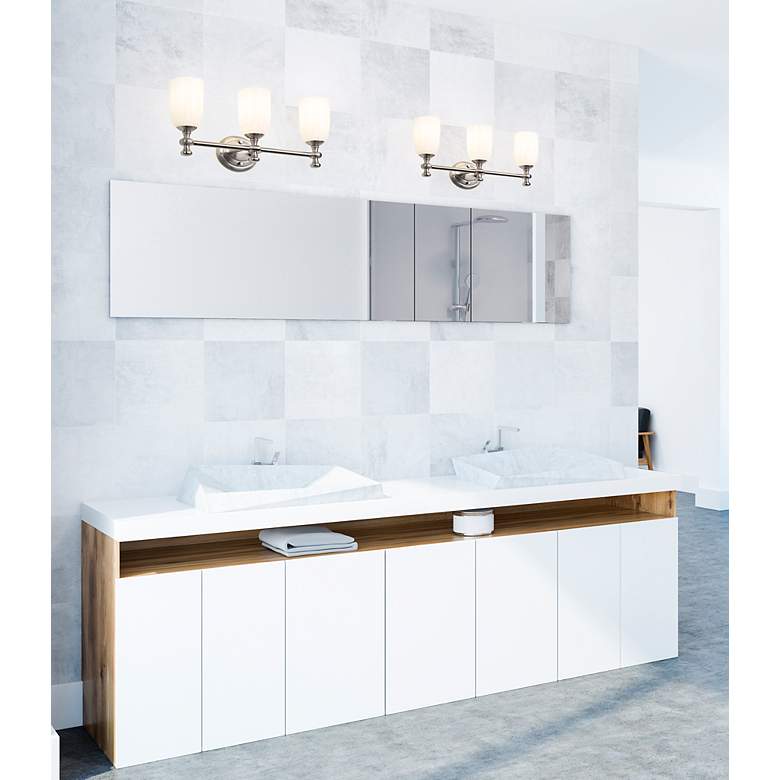Image 3 Orion by Z-Lite Brushed Nickel 22 inch 3 Light Vanity more views