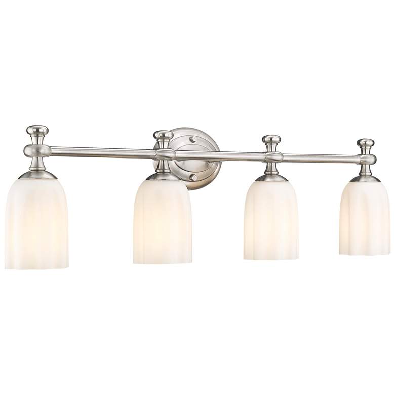 Image 1 Orion by Z-Lite Brushed Nickel 31.25 inch 4 Light Vanity