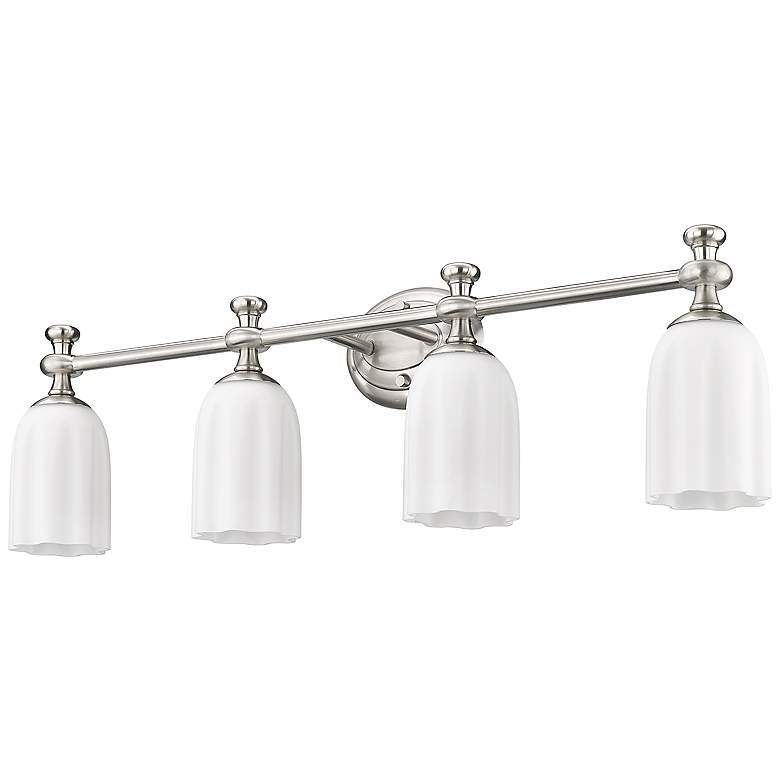 Image 7 Orion by Z-Lite Brushed Nickel 31.25 inch 4 Light Vanity more views