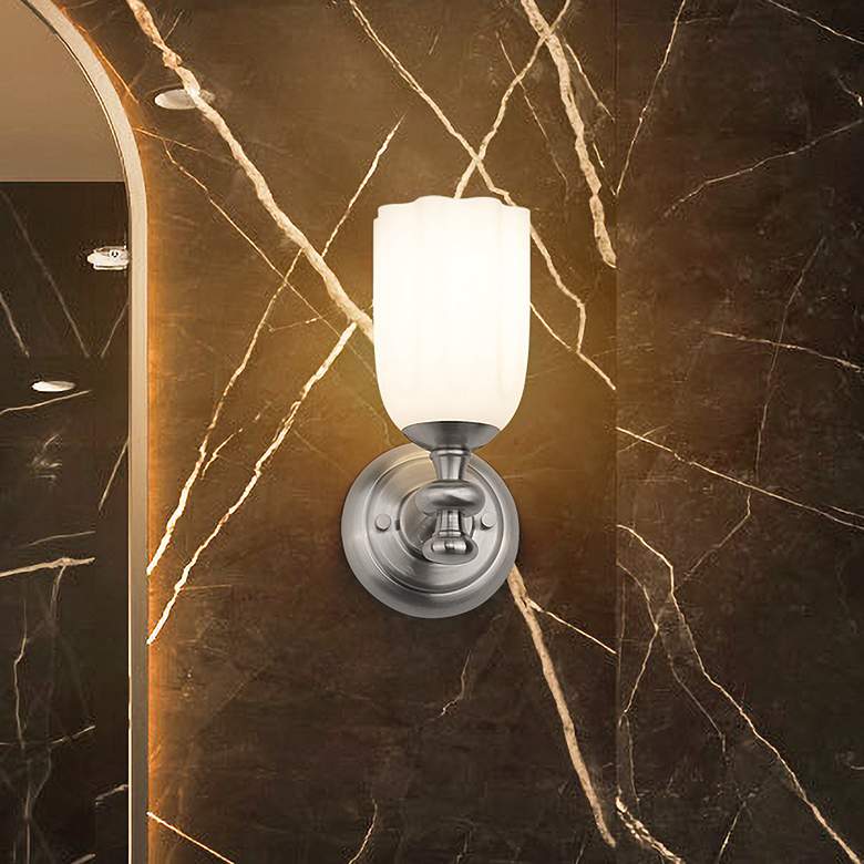 Image 1 Orion by Z-Lite Brushed Nickel 4.75 inch 1 Light Wall Sconce