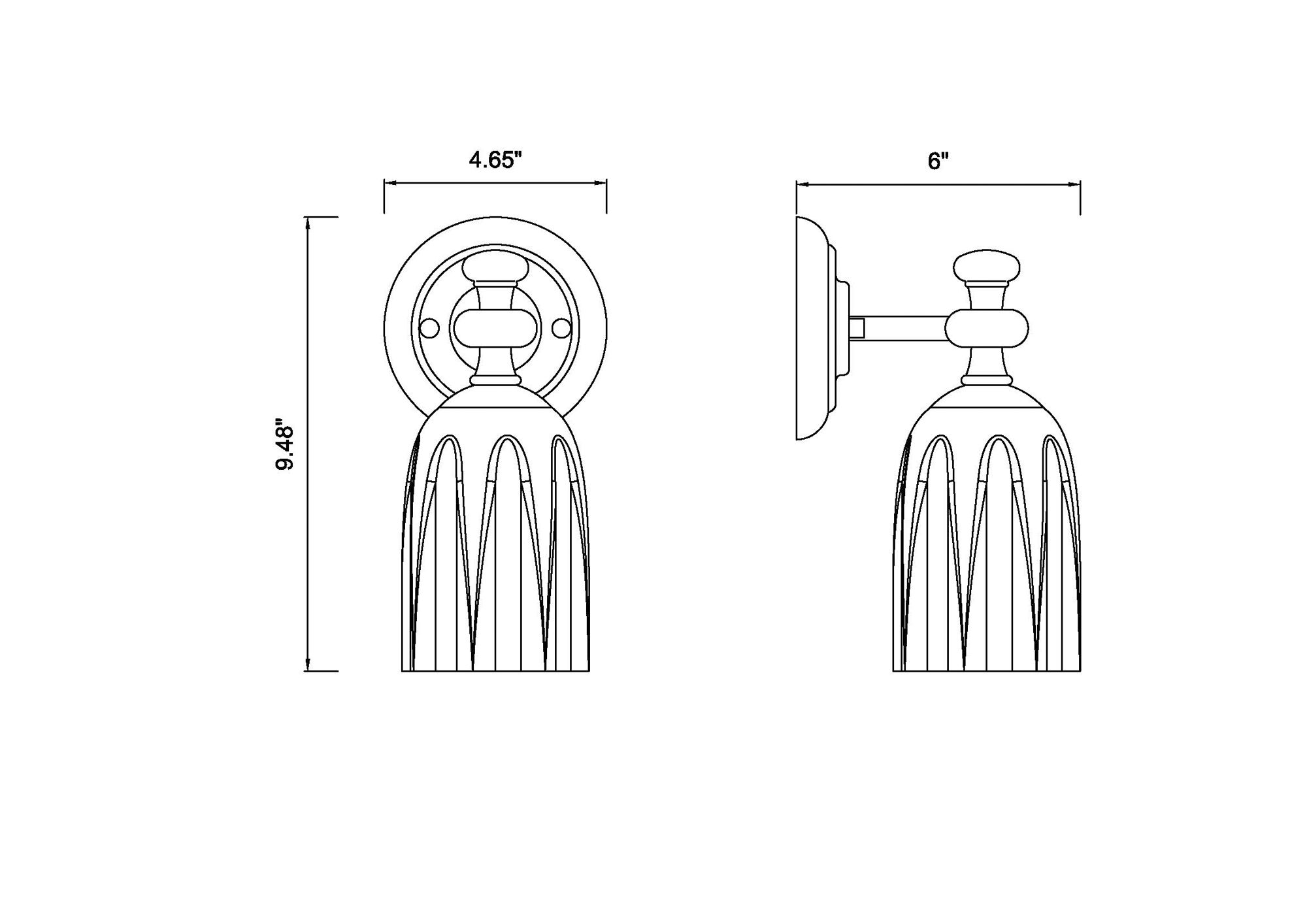 Orion by Z-Lite Brushed Nickel 4.75 inch 1 Light Wall Sconce