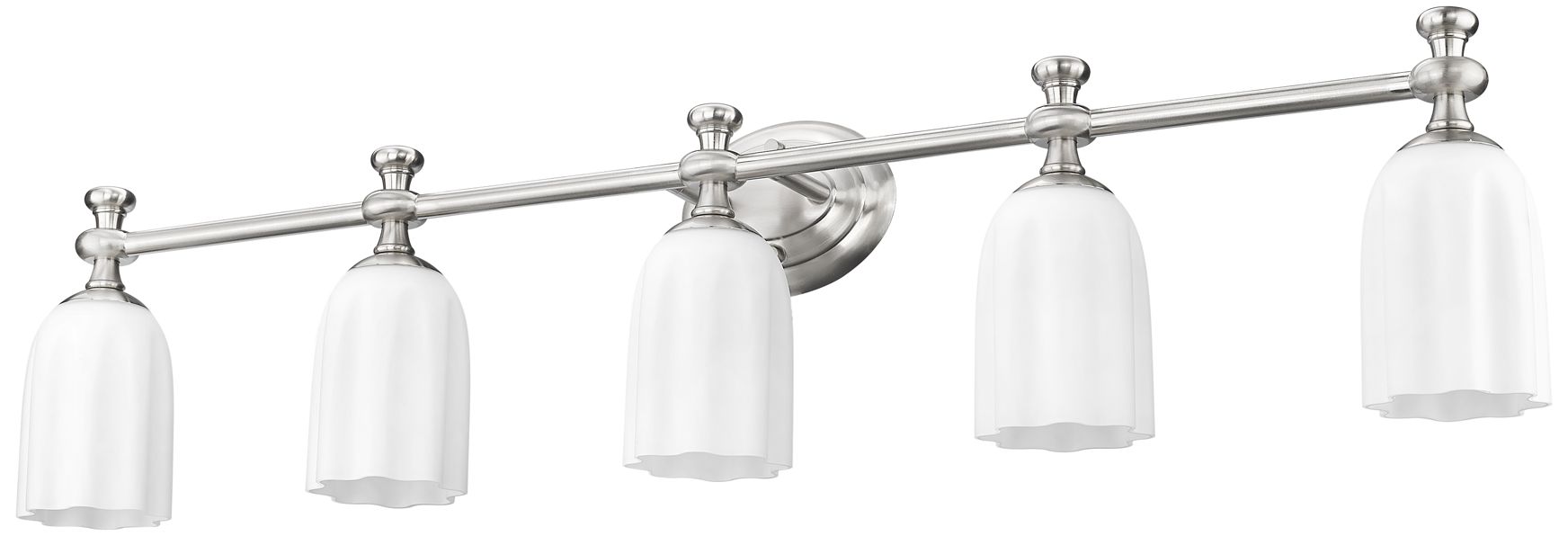 Orion by Z-Lite Brushed Nickel 40.25 inch 5 Light Vanity