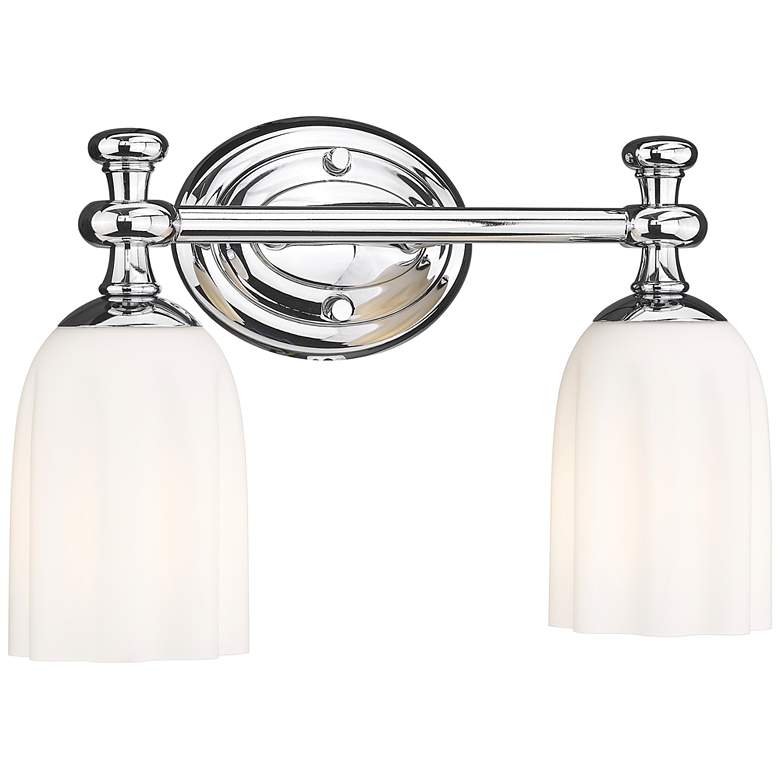 Image 1 Orion by Z-Lite Chrome 13.75 inch 2 Light Vanity