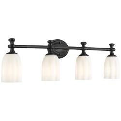 Orion by Z-Lite Matte Black 31.25 inch 4 Light Vanity