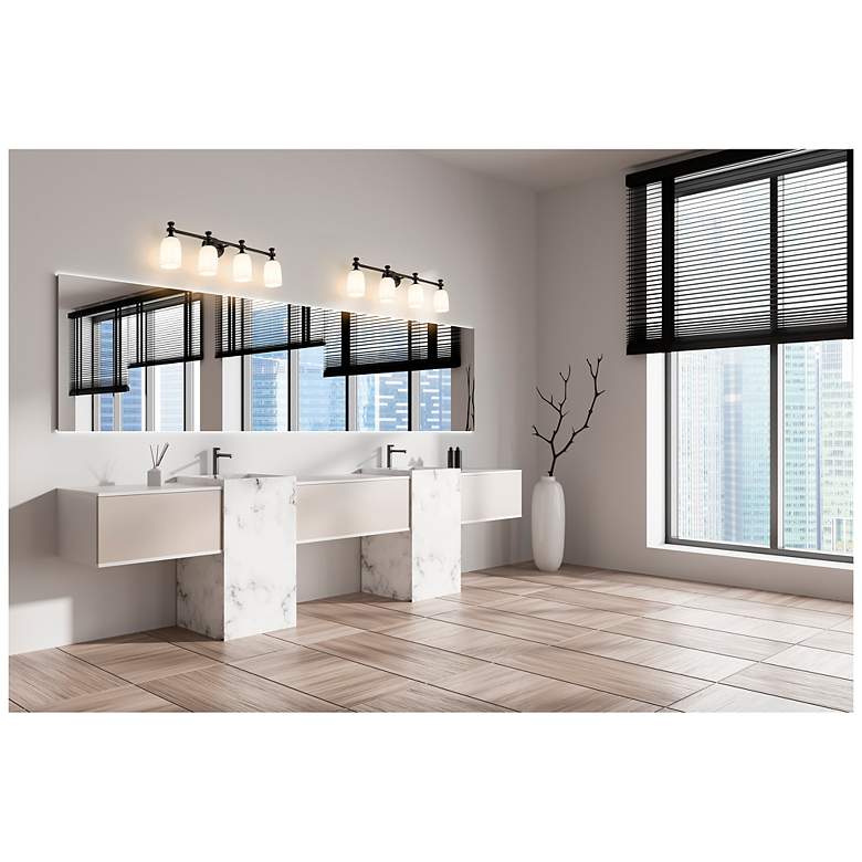 Image 3 Orion by Z-Lite Matte Black 31.25 inch 4 Light Vanity more views