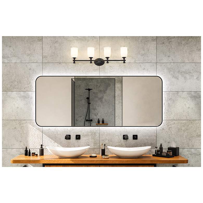 Image 4 Orion by Z-Lite Matte Black 31.25 inch 4 Light Vanity more views