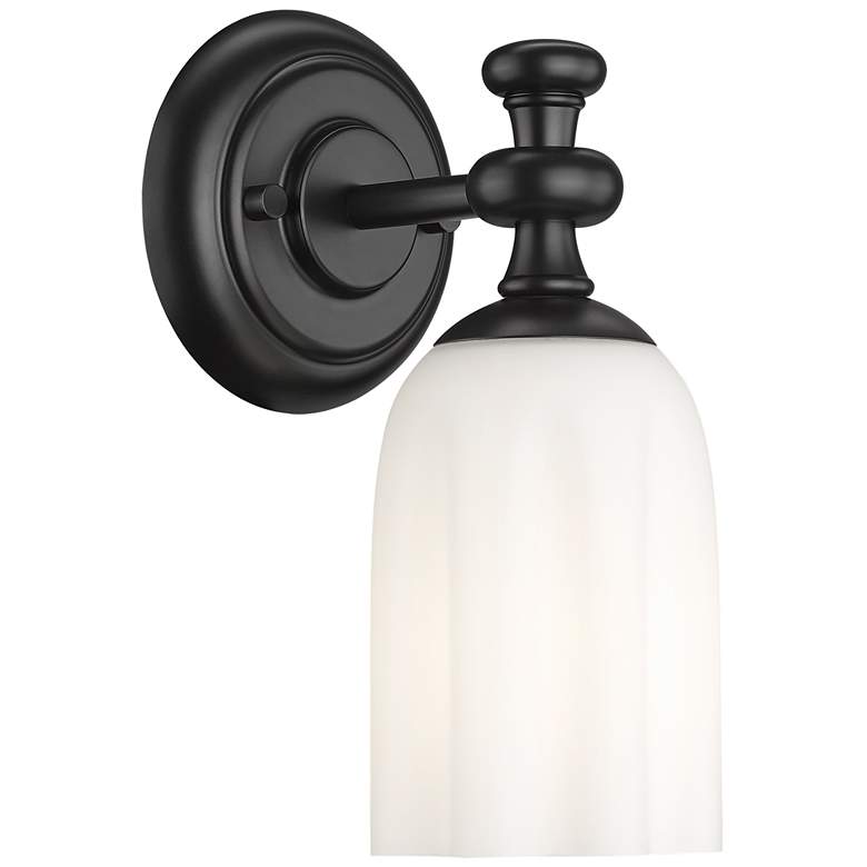Image 1 Orion by Z-Lite Matte Black 4.75 inch 1 Light Wall Sconce