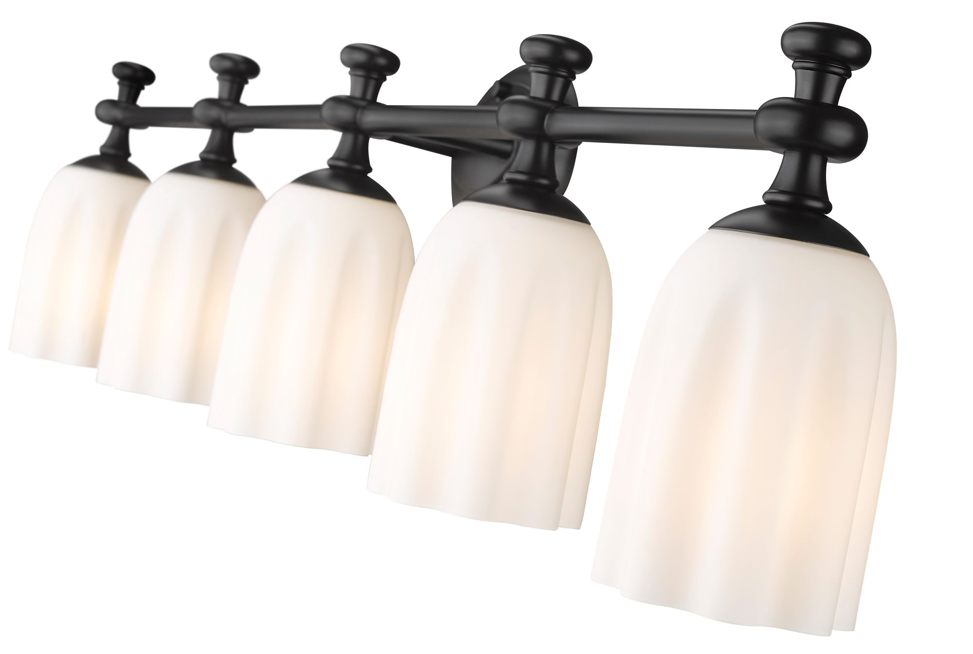 Image 5 Orion by Z-Lite Matte Black 40.25 inch 5 Light Vanity more views