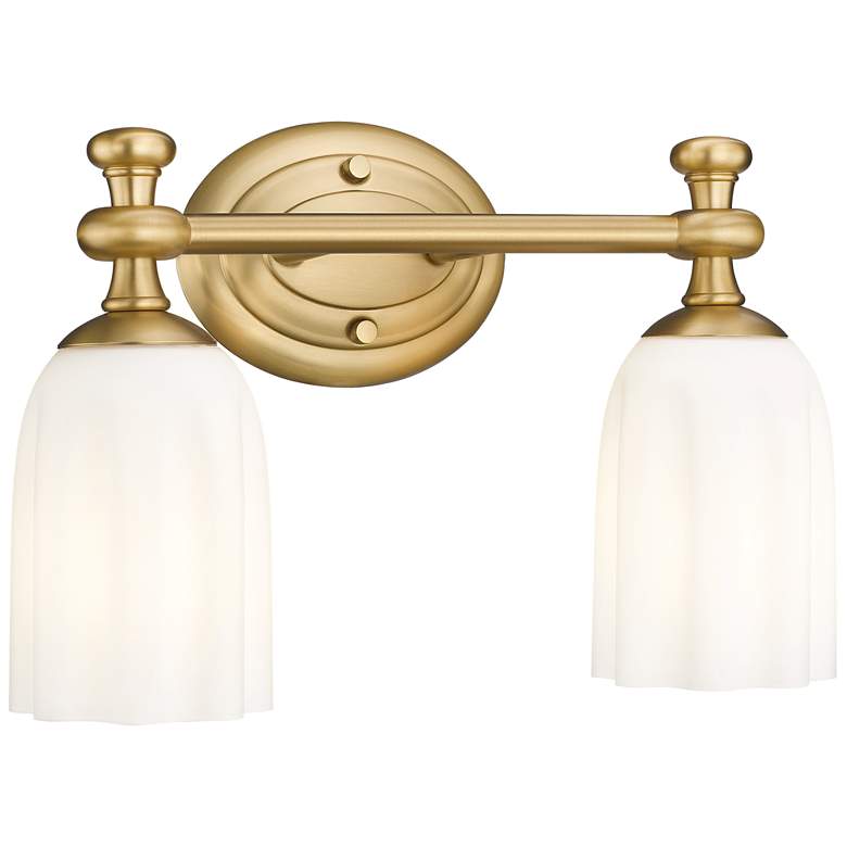 Image 1 Orion by Z-Lite Modern Gold 13.75 inch 2 Light Vanity