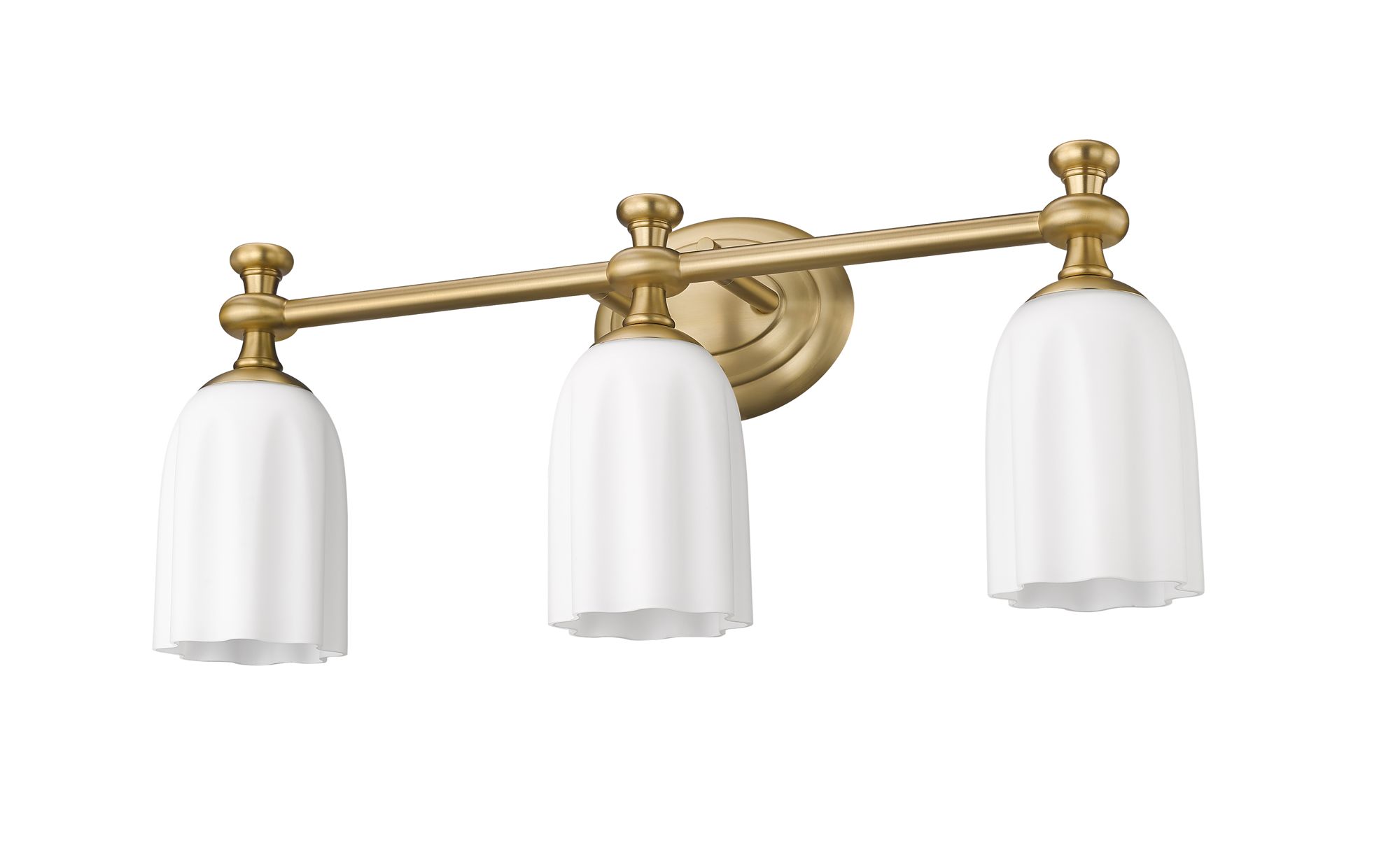 Orion by Z-Lite Modern Gold 22 inch 3 Light Vanity in scene