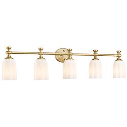Orion by Z-Lite Modern Gold 40.25 inch 5 Light Vanity
