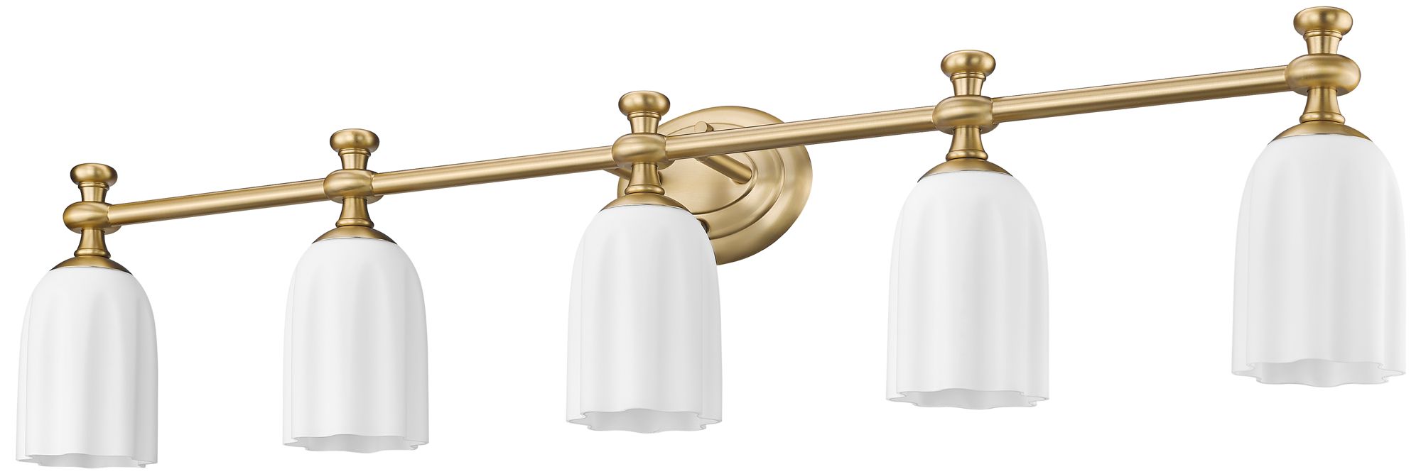 Orion by Z-Lite Modern Gold 40.25 inch 5 Light Vanity in scene