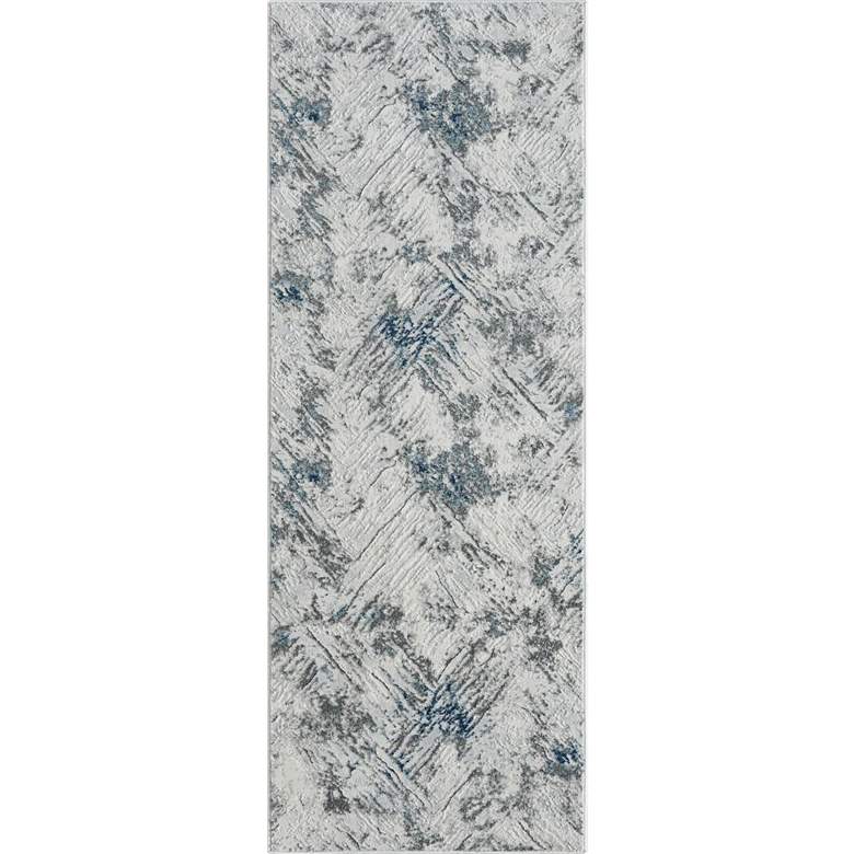 Image 1 Orion Iris 41160 1'10"x3' Blue Rectangular Area Rug