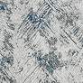 2_Orion Iris 41160 1'10"x3' Blue Rectangular Area Rug more views