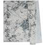 3_Orion Iris 41160 2'7"x7'2" Blue Runner Rug more views