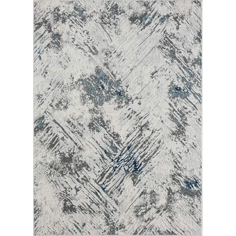 Image 2 Orion Iris 41160 5'3"x7'2" Blue Rectangular Area Rug