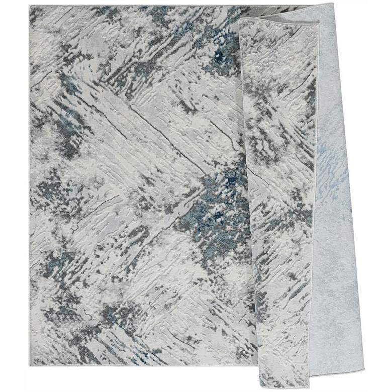 Image 3 Orion Iris 41160 5'3"x7'2" Blue Rectangular Area Rug more views