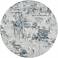 Orion Iris 41160 7'11"x7'11" Blue Round Area Rug