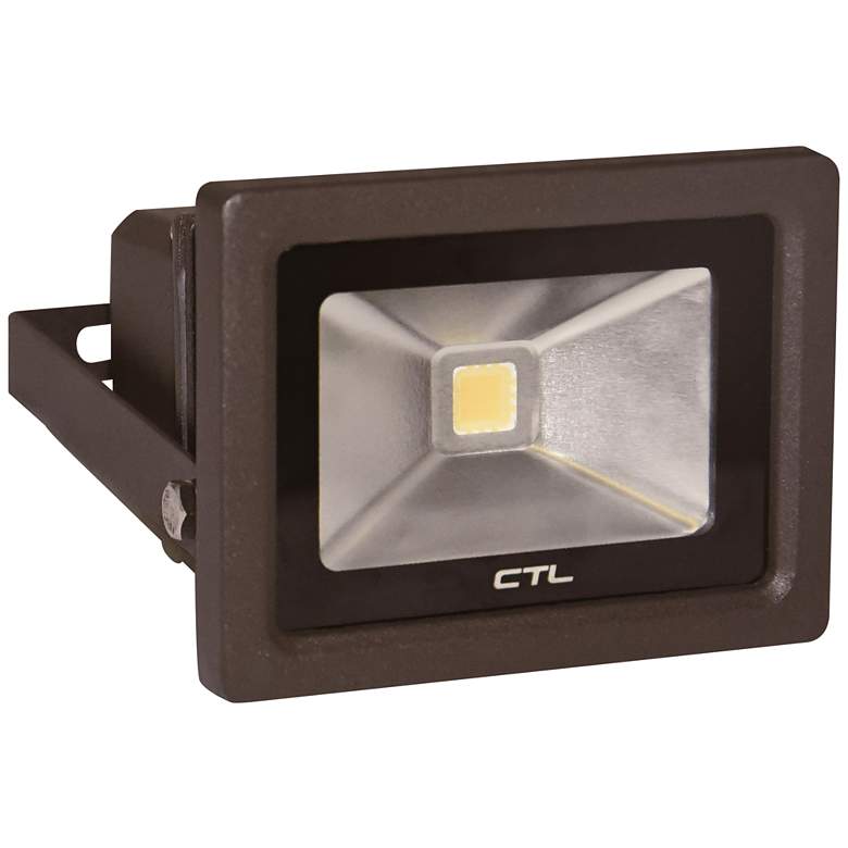 Image 1 Orion Small Dark Bronze Hardwire LED Outdoor Flood Light