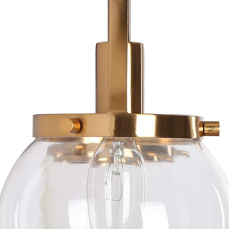 Image 6 Oris 21 3/4" Wide Black Gold 3-Light Bath Light more views