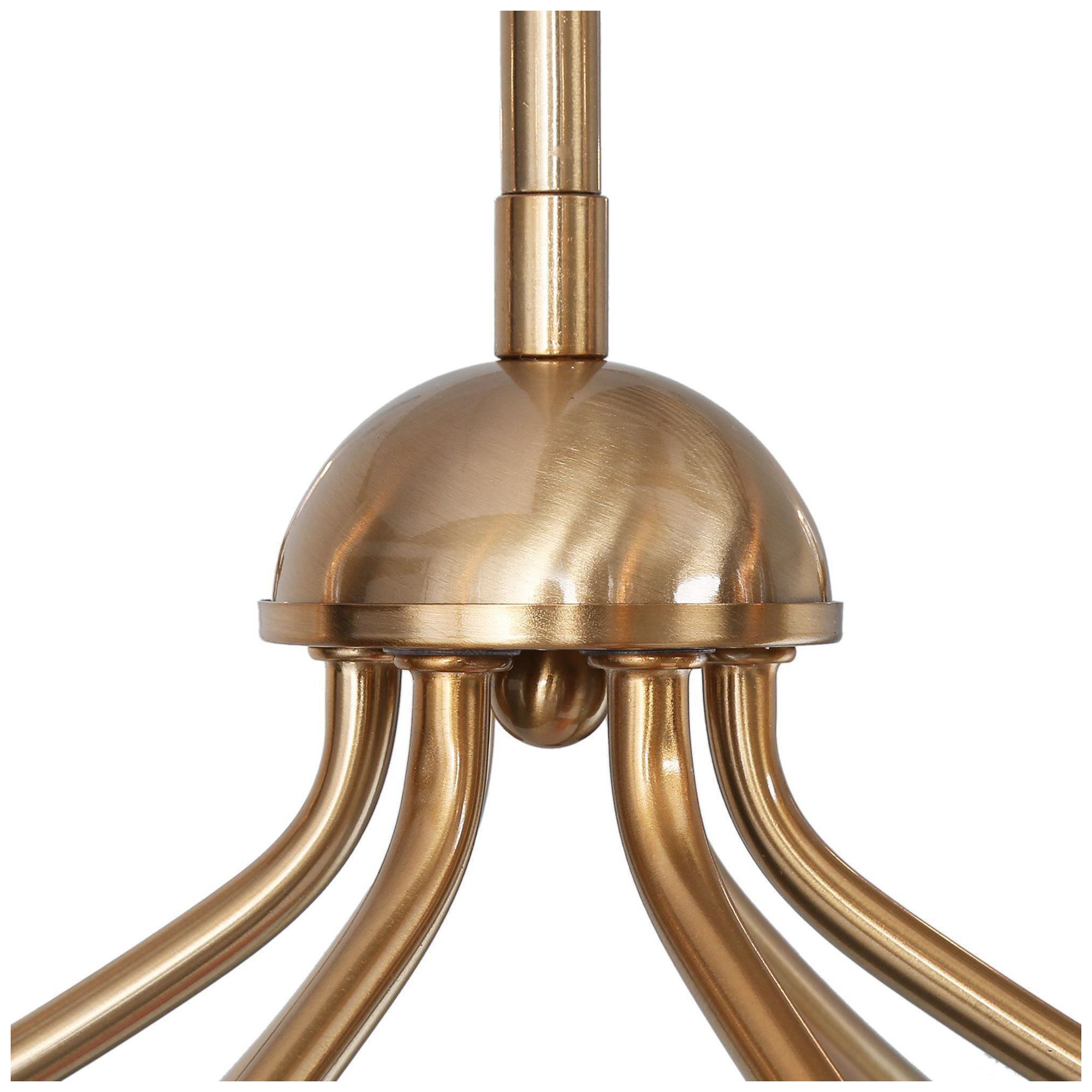Image 3 Orivulnum 6-Light Gold Chandelier with Fabric Shade more views