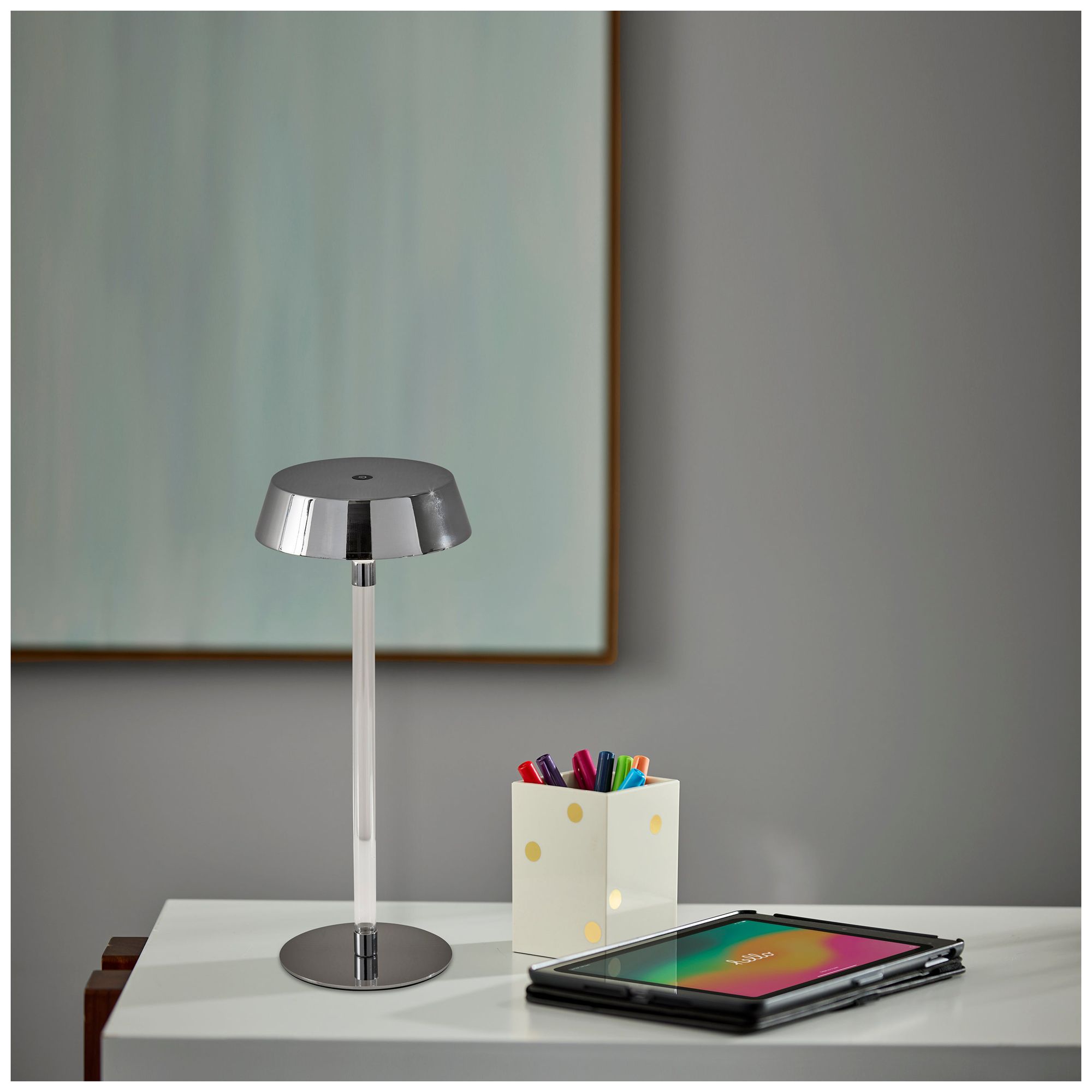 Image 5 Orla LED Cordless Table Lamp- Chrome more views