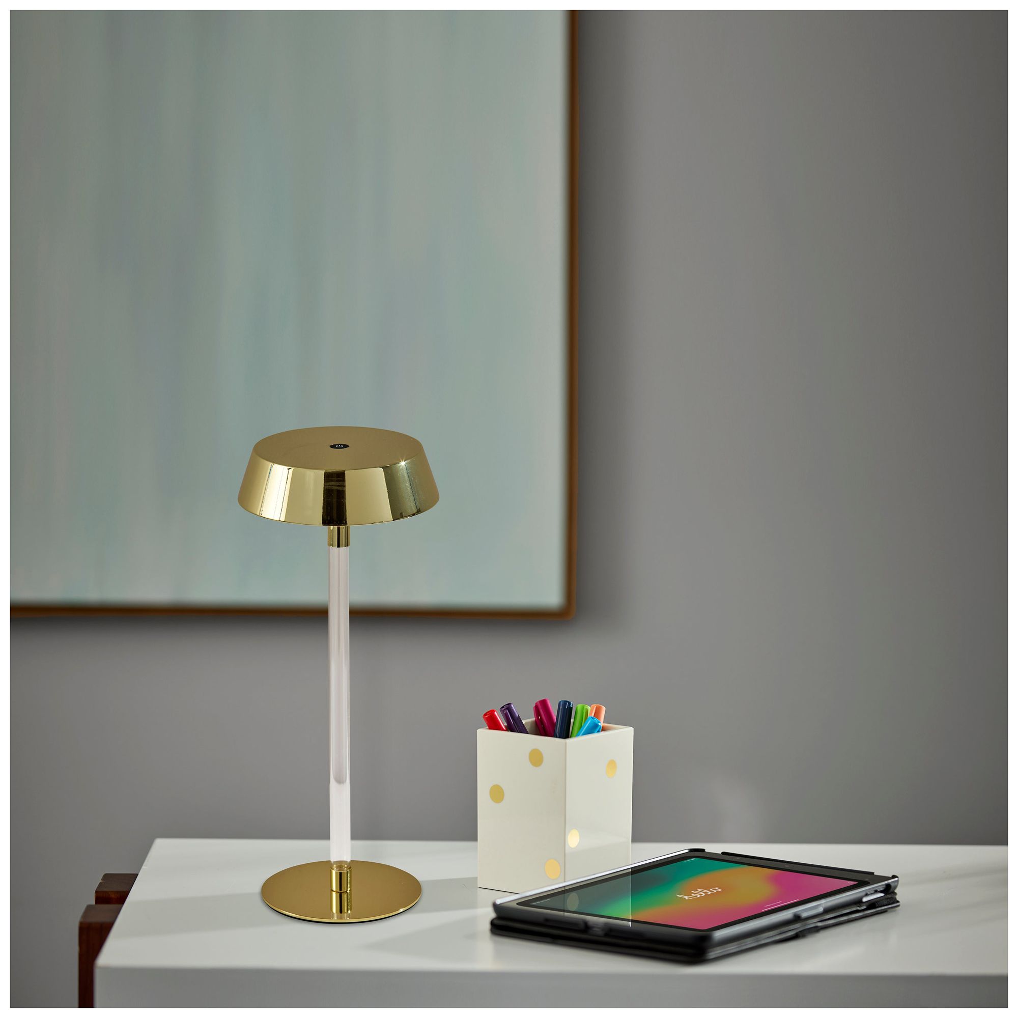 Image 6 Orla LED Cordless Table Lamp- Gold more views