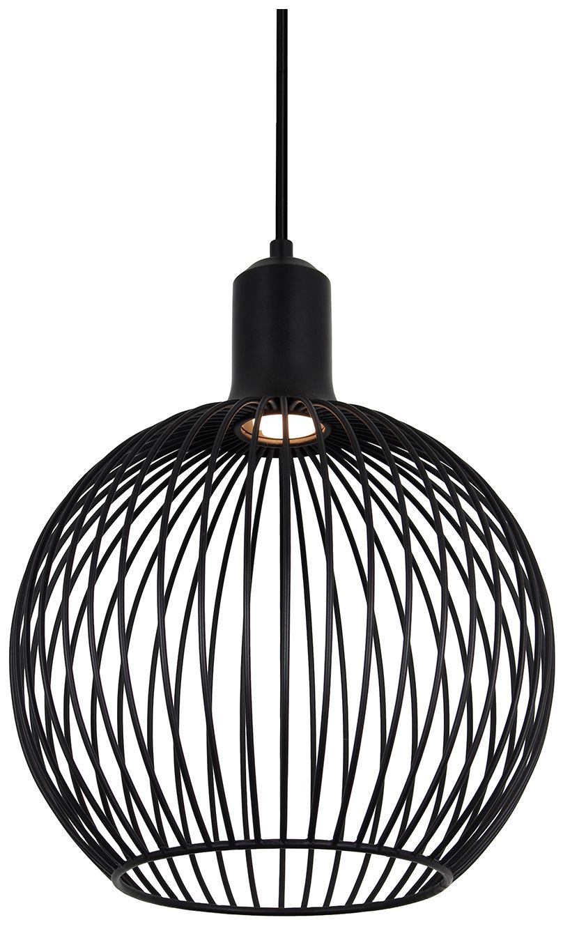 Orland 12" Wide Matte Black LED Pendant