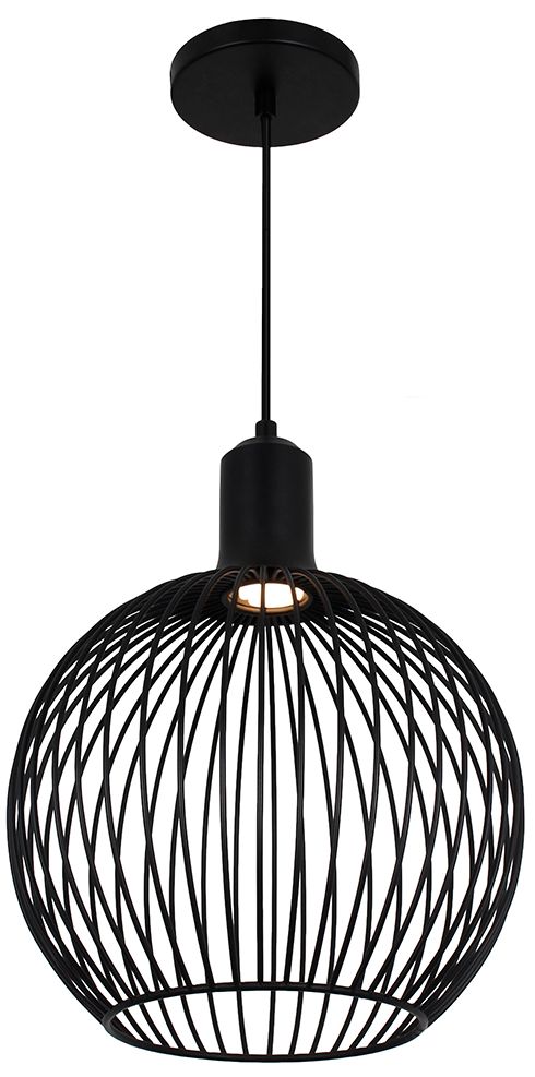 Image 2 Orland 12" Wide Matte Black LED Pendant more views