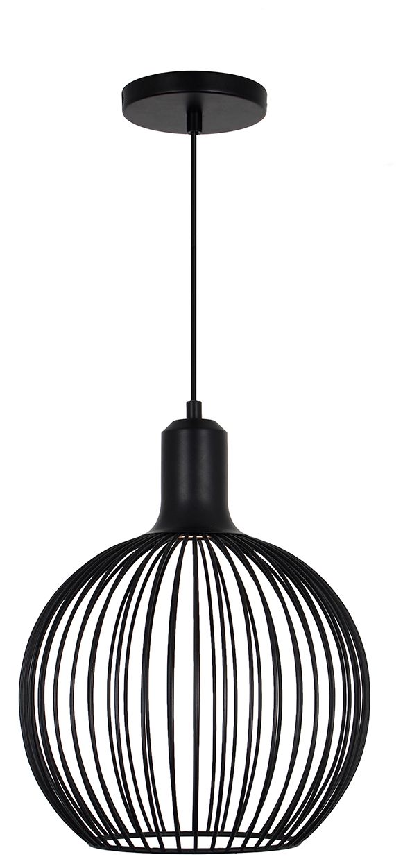 Image 5 Orland 12" Wide Matte Black LED Pendant more views