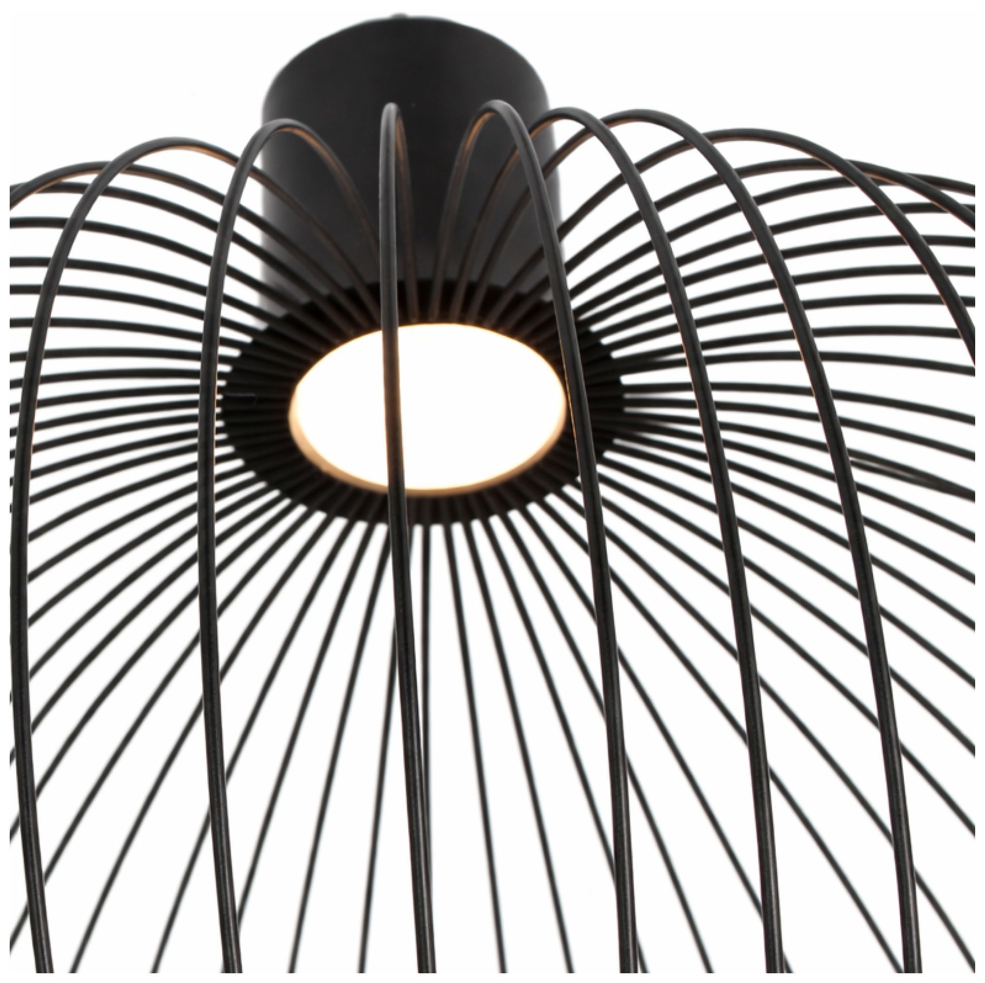 Image 4 Orland 19" Wide Matte Black LED Pendant more views