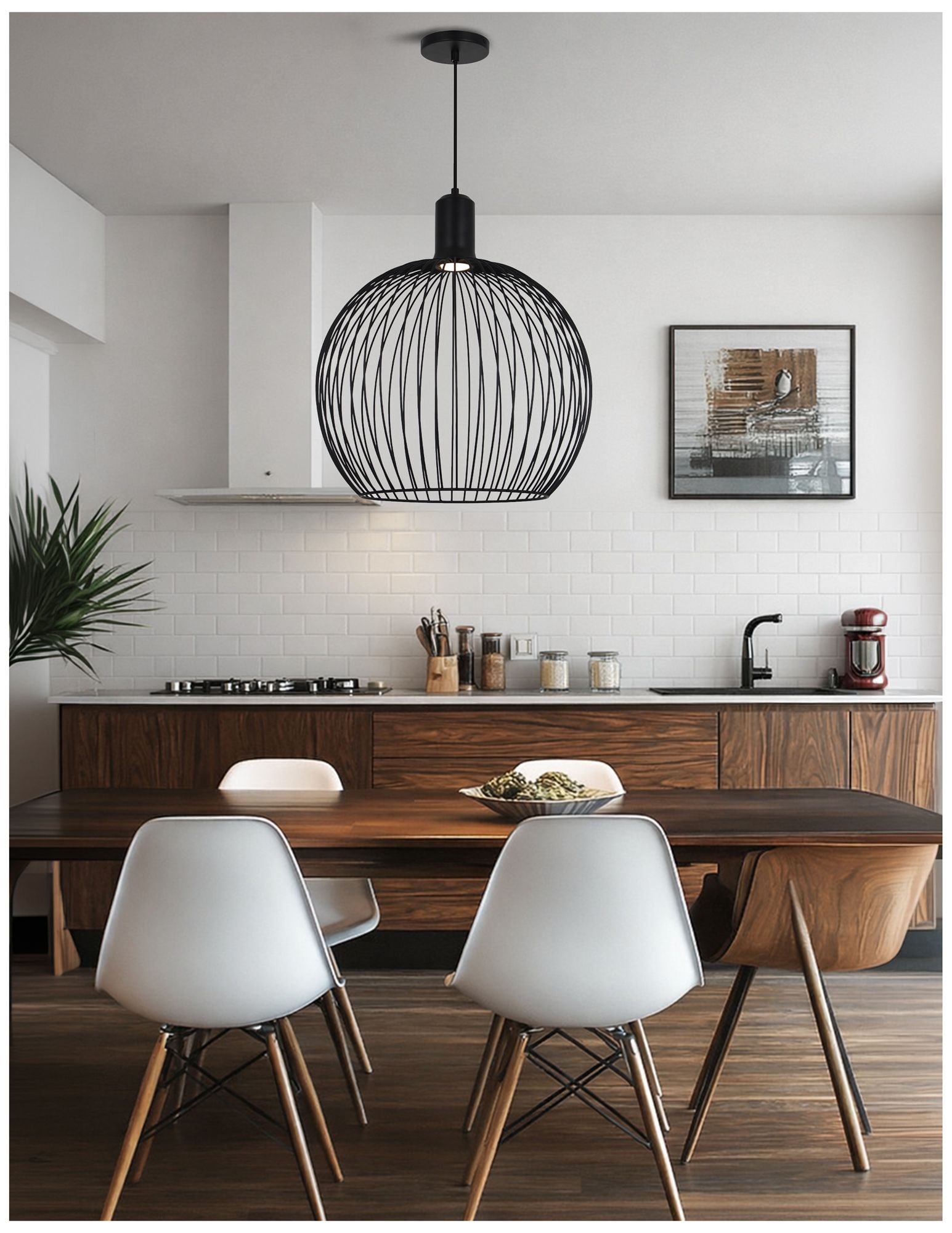 Image 5 Orland 19" Wide Matte Black LED Pendant more views