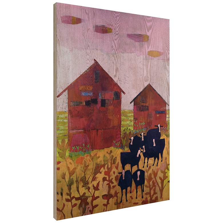 Image 5 Orland Barnyard 36" High Giclee Printed Wood Wall Art more views