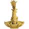 Orlandi Dolphin Spitting and Shell 34" High Sandstone Outdoor Fountain