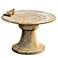 Orlandi Giannola 29 1/2" Wide White Moss Outdoor Bird Bath