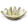 2_Orlandi Giant Clam Shell 48"W White Moss Outdoor Sculpture more views