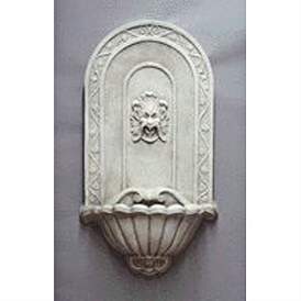 Image1 of Orlandi Greenman Lion Head 40"H Antique Stone Wall Fountain