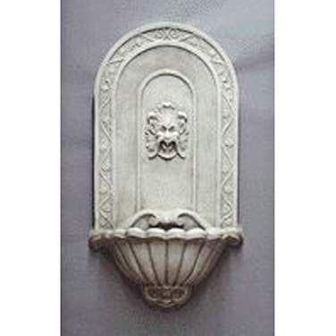 Orlandi Greenman Lion Head 40"H Antique Stone Wall Fountain