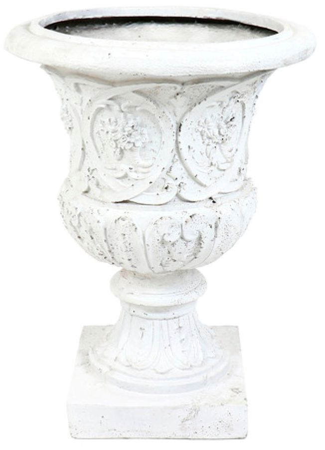 Image 2 Orlandi Lippe Cathedral White Outdoor Urn - Made to Order more views
