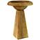 Orlandi Modern 24" High Sandstone Finish Outdoor Bird Bath
