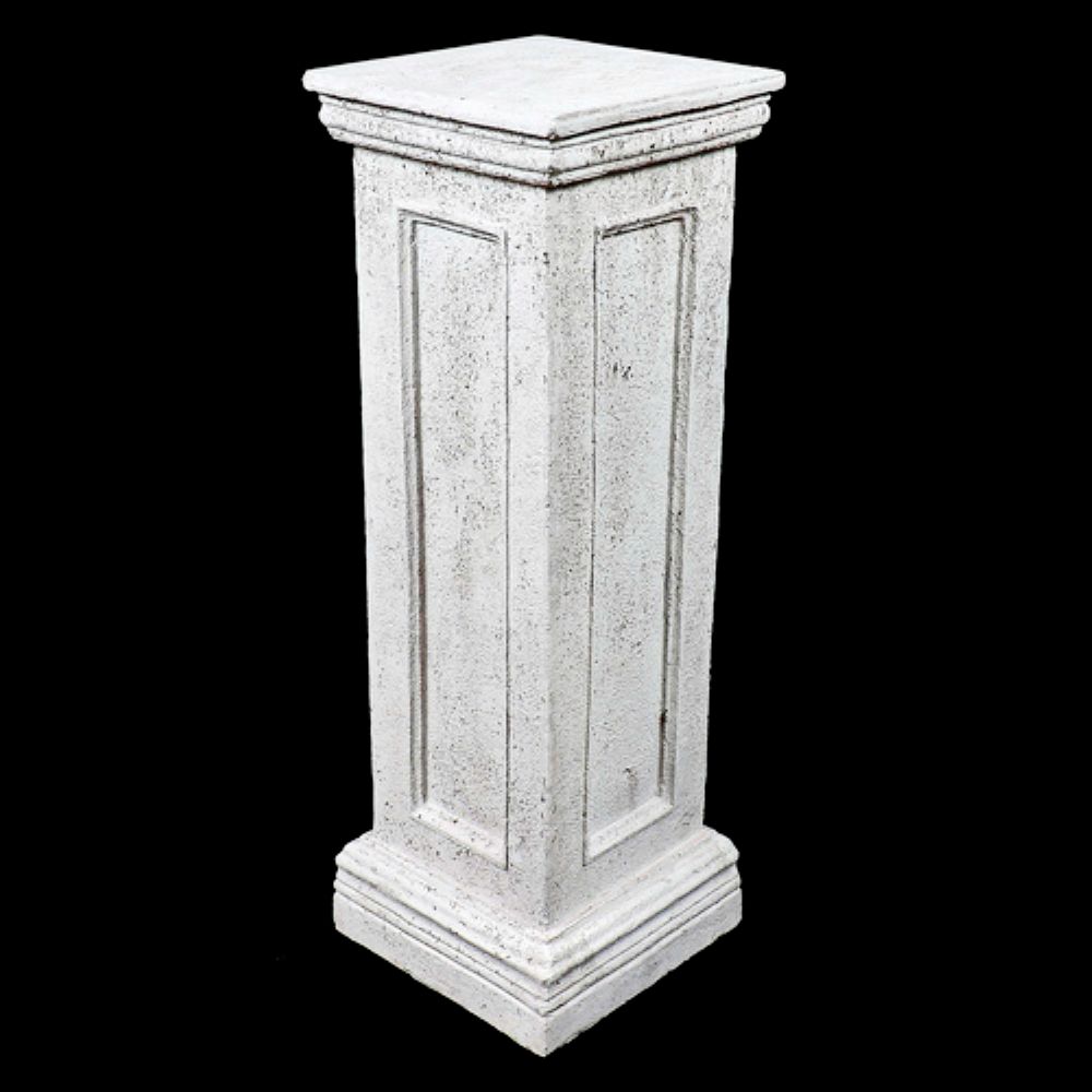 Image 2 Orlandi Panel Cathedral White Column Plant Stand - Made to Order more views