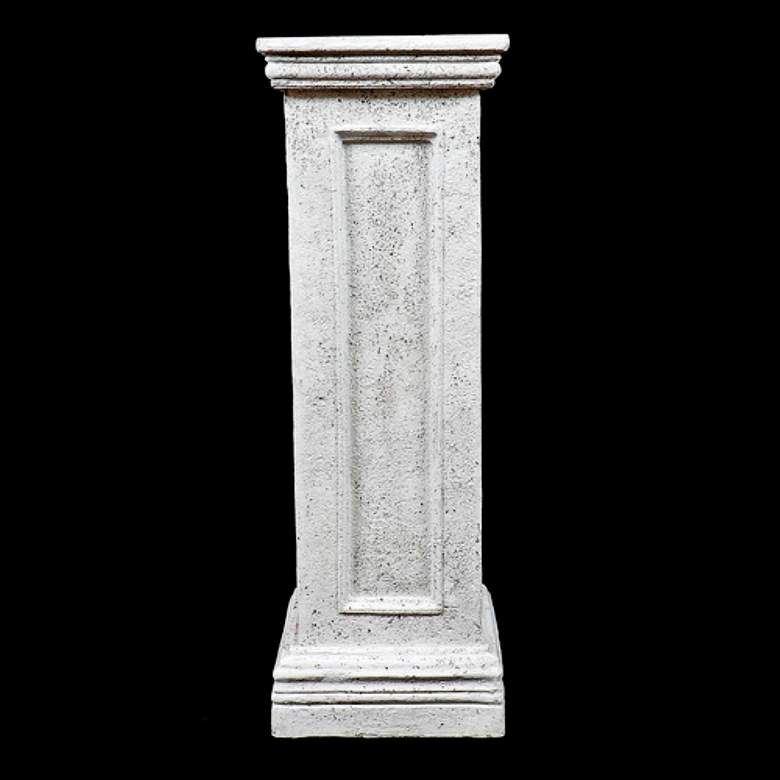 Image 3 Orlandi Panel Cathedral White Column Plant Stand more views