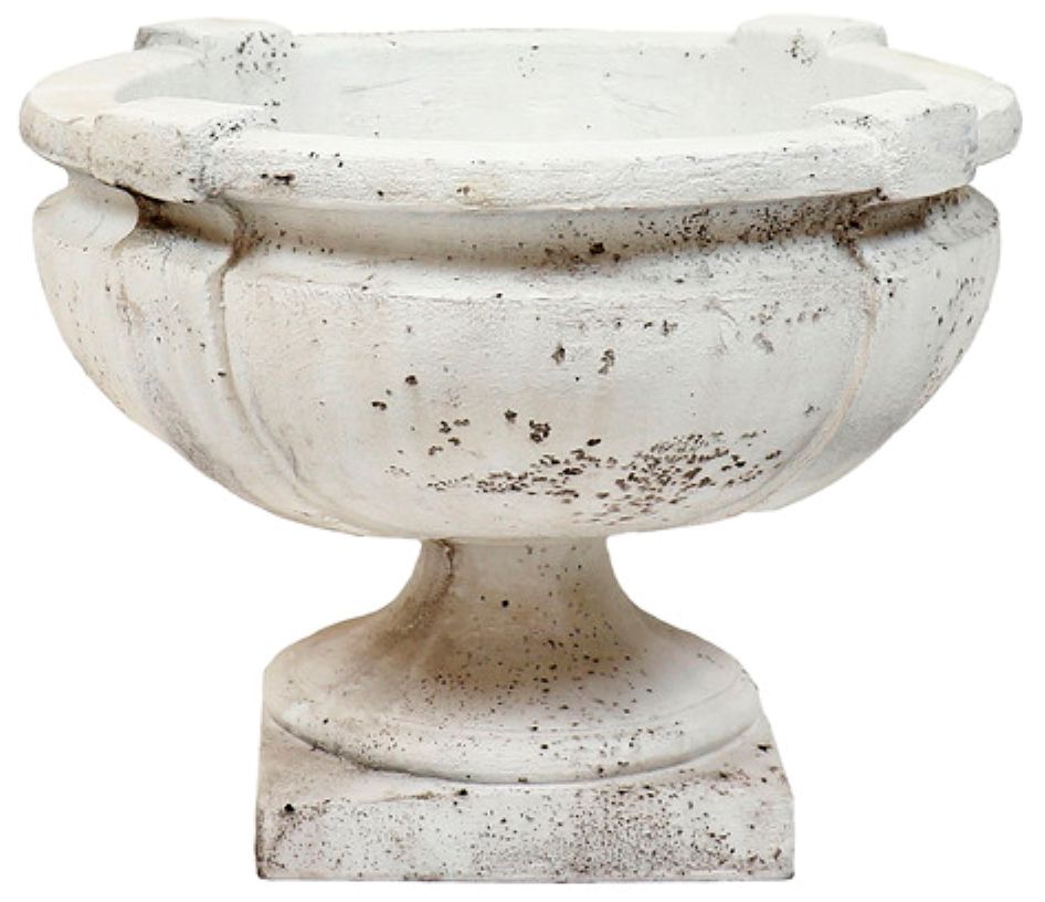 Image 3 Orlandi Smooth Strap Cathedral White Outdoor Urn - Made to Order more views