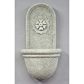 Image1 of Orlandi Starburst 28" High Antique Stone Wall Fountain