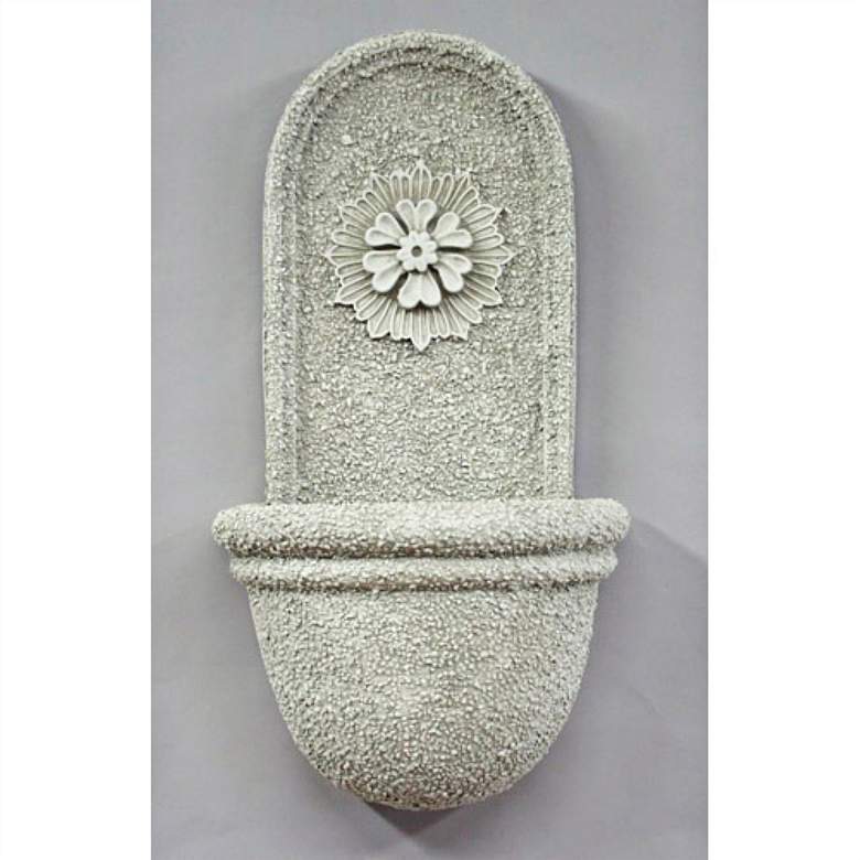 Image 1 Orlandi Starburst 28" High Antique Stone Wall Fountain