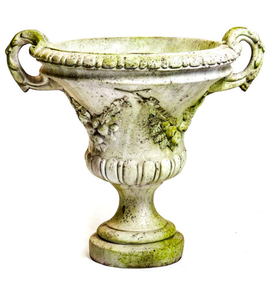 Image 2 Orlandi Traditional White Moss Outdoor Urn - Made to Order more views
