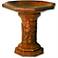 Orlandi Turner 21" High Sandstone Outdoor Bird Bath