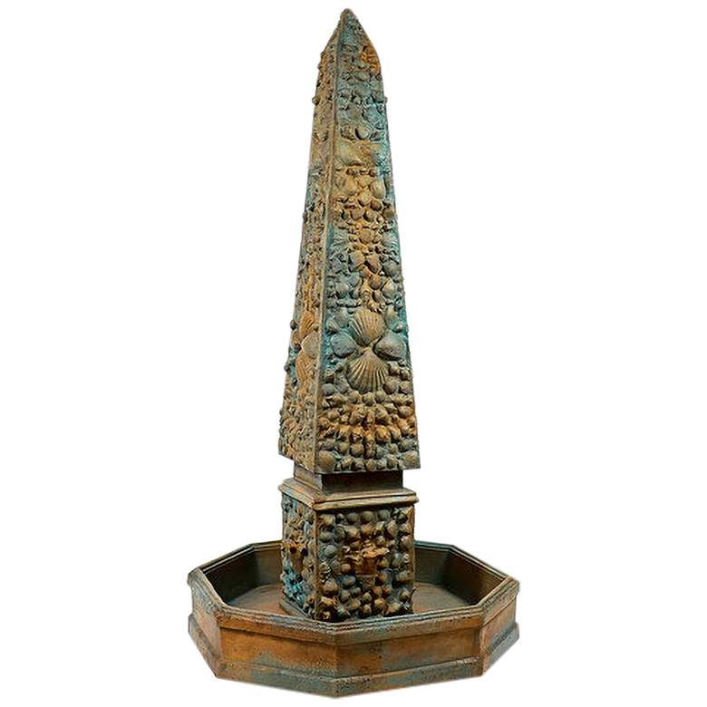 Image 1 Orlandi Venetian 74" High Deep Sea Outdoor Floor Fountain
