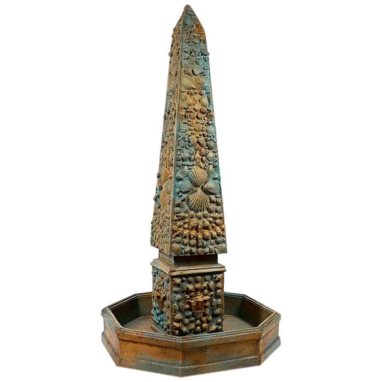 Image 1 Orlandi Venetian 74 inch High Deep Sea Outdoor Floor Fountain